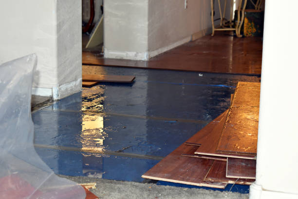 Professional Flood Damage Restoration technician working in Kendalia, TX